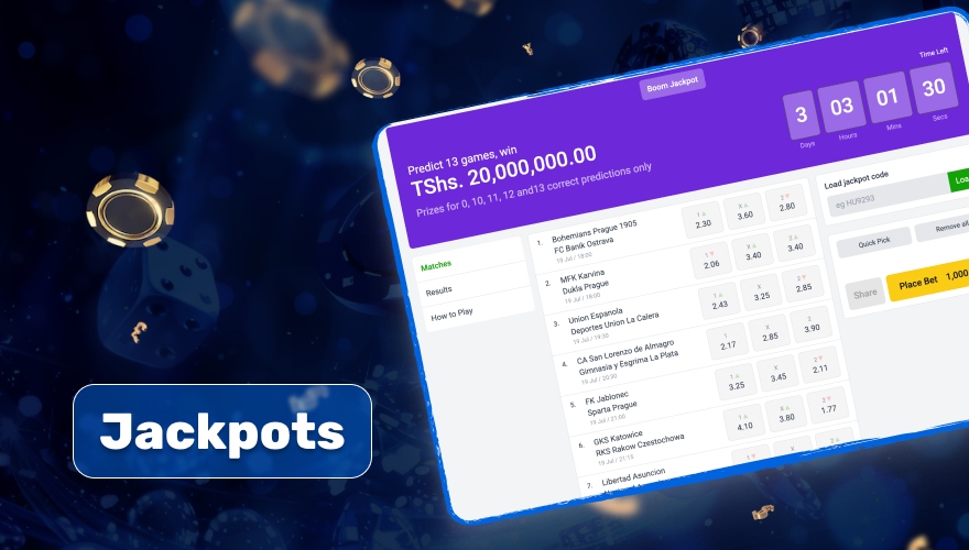 jackpot available on platform